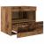 Dulap de noapte 2 pcs Lemn vechi 50 x 40 x 45 cm Lemn compozit GartenMobel Dekor