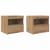 Dulap de noapte 2 pcs Stejar Artizanal 50 x 40 x 45 cm GartenMobel Dekor