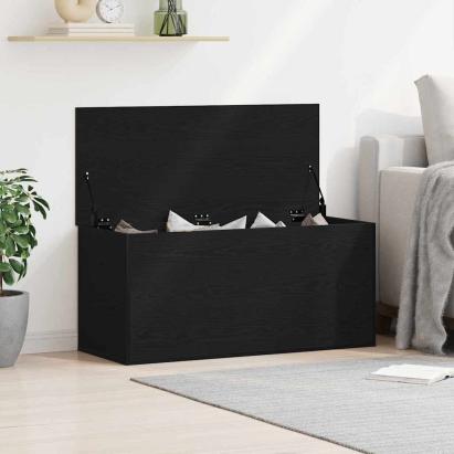 Cutie de depozitare Stejar negru 100 x 42 x 46 cm Lemn compozit GartenMobel Dekor