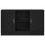 Bufet Stejar Negru 120 x 30,5 x 70 cm Lemn compozit GartenMobel Dekor