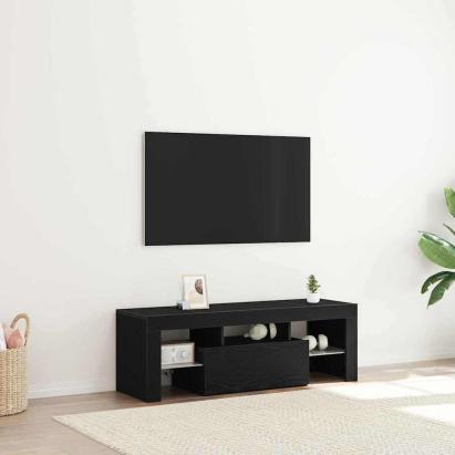 Cabinet TV Stejar Negru 120 x 35 x 40 cm Lemn compozit GartenMobel Dekor