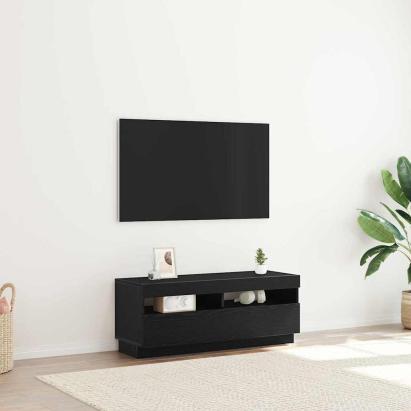 Cabinet TV Stejar Negru 100 x 35 x 40 cm Lemn compozit GartenMobel Dekor