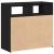 Bufet Negru 80 x 35 x 75 cm Lemn compozit GartenMobel Dekor