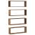 Raft de Perete 4 pcs Lemn vechi 80 x 15 x 26 cm Lemn compozit GartenMobel Dekor