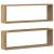 Raft de Perete cu raft 2 pcs Stejar artisanal 80 x 15 x 26 cm GartenMobel Dekor