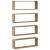 Raft de Perete cu raft 4 pcs Stejar artisanal 80 x 15 x 26 cm GartenMobel Dekor