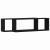 Raft de Perete 2 pcs Stejar negru 80 x 15 x 26 cm Lemn compozit GartenMobel Dekor