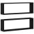 Raft de Perete 2 pcs Stejar negru 80 x 15 x 26 cm Lemn compozit GartenMobel Dekor