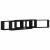 Raft de Perete 4 pcs Stejar negru 80 x 15 x 26 cm Lemn compozit GartenMobel Dekor