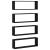 Raft de Perete 4 pcs Stejar negru 80 x 15 x 26 cm Lemn compozit GartenMobel Dekor