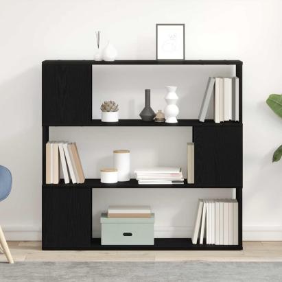 Set comodă TV Stejar Negru 100 x 24 x 94 cm Lemn compozit GartenMobel Dekor