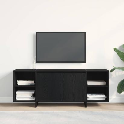 Cabinet TV Stejar Negru 120 x 30 x 40,5 cm Lemn compozit GartenMobel Dekor