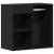 Dulap Cosmetic Stejar Negru 80 x 40 x 75 cm Lemn compozit GartenMobel Dekor