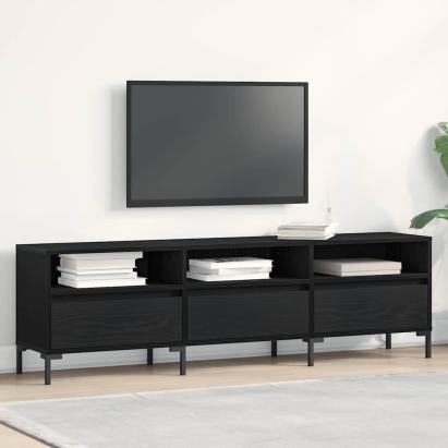 Cabinet TV Stejar Negru 150 x 30 x 44,5 cm Lemn compozit GartenMobel Dekor
