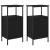 Dulap de noapte 2 pcs Stejar Negru 41 x 31 x 80 cm GartenMobel Dekor