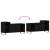 Set comodă TV Stejar Negru 100 x 35 x 55 cm Lemn compozit GartenMobel Dekor