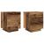 Dulap de noapte 2 pcs Lemn vechi 45 x 40 x 55 cm Lemn compozit GartenMobel Dekor