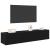 Dulap TV de perete Pe perete 2 pcs Stejar Negru 80 x 35 x 31 cm GartenMobel Dekor