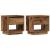 Noptieră 2 pcs Lemn vechi 45 x 34 x 44 cm Lemn compozit GartenMobel Dekor