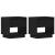 Noptieră 2 pcs Stejar Negru 45 x 34 x 44 cm Lemn compozit GartenMobel Dekor