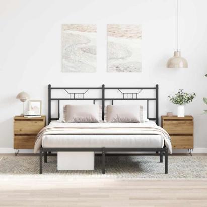 Dulap de noapte 2 pcs stejar artizanal 40 x 35 x 50 cm GartenMobel Dekor