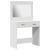 Birou de Toaletă cu sertar Alb 78,5 x 41 x 135 cm Lemn compozit GartenMobel Dekor