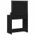 Masă de Machiaj Stejar Negru 75,5 x 41 x 135 cm Lemn compozit GartenMobel Dekor