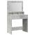 Masă de Machiaj Gri din beton 75,5 x 41 x 135 cm Lemn compozit GartenMobel Dekor