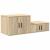 Dulap de depozitare 2 pcs Stejar Sonoma 127 x 41 x 40 cm GartenMobel Dekor