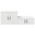 Dulap de depozitare 2 pcs Alb 118 x 41 x 40 cm Lemn compozit GartenMobel Dekor