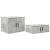 Dulap de depozitare 2 pcs Gri din beton 103 x 41 x 40 cm GartenMobel Dekor