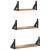 Set rafturi de perete 3 pcs stejar artizanal 37 x 12 x 13 cm GartenMobel Dekor