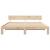 Cadru de pat natural 180 x 200 cm Lemn de pin masiv GartenMobel Dekor