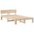 Cadru de pat natural 120 x 190 cm Lemn de pin masiv GartenMobel Dekor