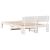 Cadru de pat cu headboard Alb 120 x 190 cm Lemn de pin masiv GartenMobel Dekor