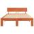 Cadru de pat Maroniu cerat 120 x 190 cm Lemn de pin masiv GartenMobel Dekor