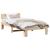 Cadru de pat cu headboard natural 90 x 200 cm Lemn de pin masiv GartenMobel Dekor