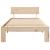 Cadru de pat cu headboard natural 90 x 200 cm Lemn de pin masiv GartenMobel Dekor