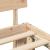 Cadru de pat cu headboard natural 90 x 200 cm Lemn de pin masiv GartenMobel Dekor