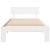 Cadru de pat cu headboard Alb 90 x 200 cm Lemn de pin masiv GartenMobel Dekor