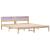 Cadru de pat cu headboard Maro 180 x 200 cm Lemn de pin masiv GartenMobel Dekor