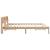 Cadru de pat cu headboard Maro 180 x 200 cm Lemn de pin masiv GartenMobel Dekor