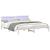 Cadru de pat cu headboard Alb 180 x 200 cm Lemn de pin masiv GartenMobel Dekor