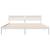 Cadru de pat cu headboard Alb 180 x 200 cm Lemn de pin masiv GartenMobel Dekor