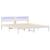 Cadru de pat cu headboard Alb 180 x 200 cm Lemn de pin masiv GartenMobel Dekor