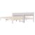 Cadru de pat cu headboard Alb 180 x 200 cm Lemn de pin masiv GartenMobel Dekor