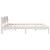 Cadru de pat cu headboard Alb 180 x 200 cm Lemn de pin masiv GartenMobel Dekor