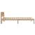 Cadru de pat cu headboard Maro 90 x 190 cm Lemn de pin masiv GartenMobel Dekor