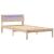 Cadru de pat cu headboard Maro 90 x 190 cm Lemn de pin masiv GartenMobel Dekor