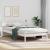 Cadru de pat cu headboard Alb 90 x 190 cm Lemn de pin masiv GartenMobel Dekor
